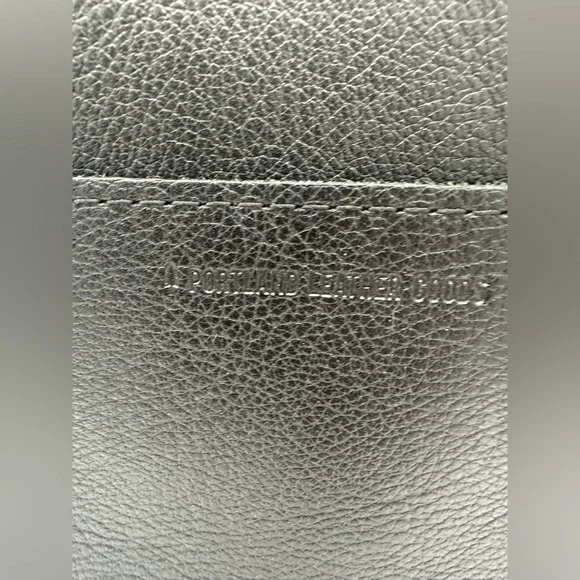 Portland Leather Goods Large Lola pebbled black north south PLG - Picture 2 of 10